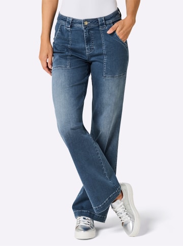 creation L Schlagjeans in blue-bleached