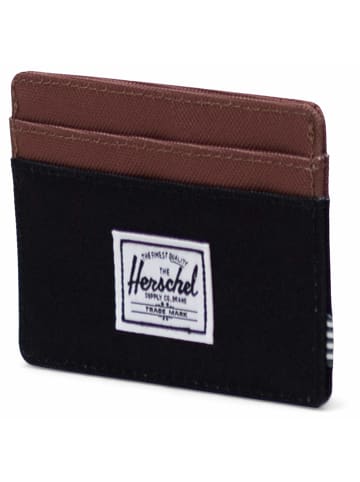 Herschel Charlie - Kreditkartenetui 4cc 10 cm RFID (ash rose) in schwarz