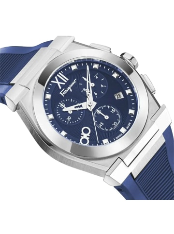 Salvatore Ferragamo Chronograph für Erwachsene in blau