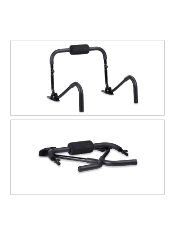 relaxdays Bauchtrainer in Schwarz - (B)60 x (H)50 x (T)50 cm