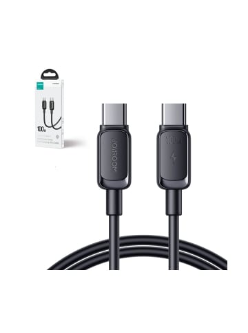 COFI 1453 Datenkabel Multi-Color Series Ladekabel USB-C/USB-C-Kabel 100 W 1,2 m in Schwarz