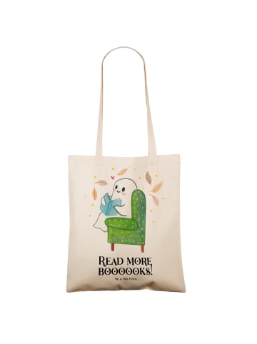 Mr. & Mrs. Panda Stofftasche Gespenst  Buch  mit Spruch in Creme