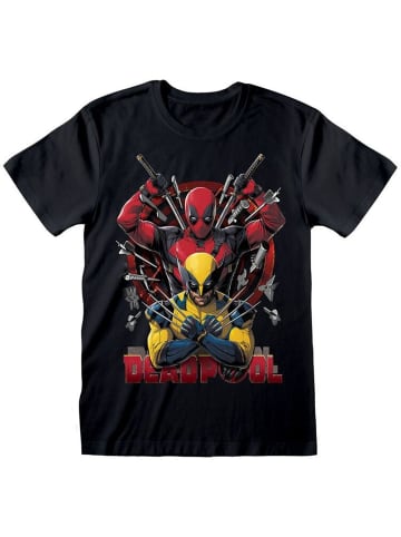 Deadpool T-Shirt "Deadpool/Wolverine Weapons T-Shirt" in Schwarz