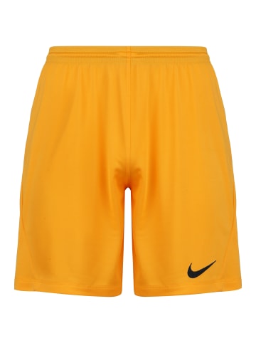 Nike Performance Trainingsshorts Park III in dunkelgelb / schwarz