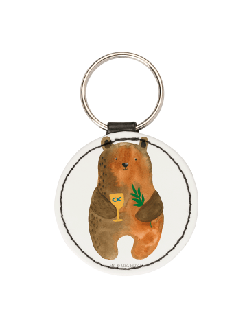 Mr. & Mrs. Panda Schlüsselanhänger Bär Konfirmation ohne Spruch in Weiß