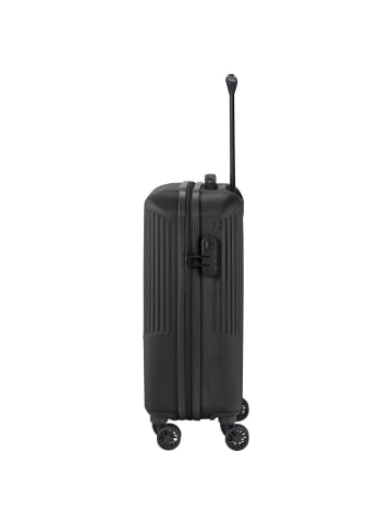 travelite Bali - 4-Rollen-Kabinentrolley S 55 cm (weiß/cognac) in schwarz