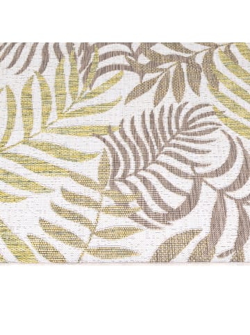 KADIMA DESIGN Teppich Outdoor Flachgewebe Palmenmotiv Polypropylen Terrasse