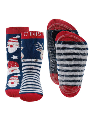 ewers 2er-Set Stoppersocken 2er Pack Weihnachten in bunt