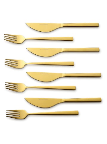 Echtwerk 8 tlg. Set Pizzabesteck-Set in Gold