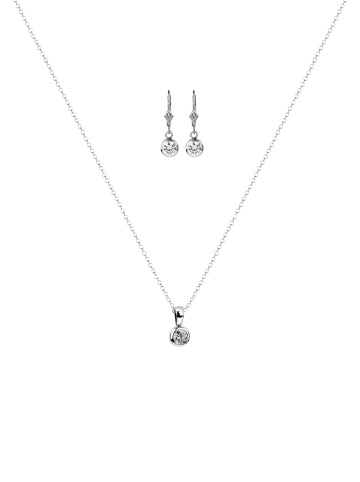 Nenalina Schmuckset 925 Sterling Silber in Silber