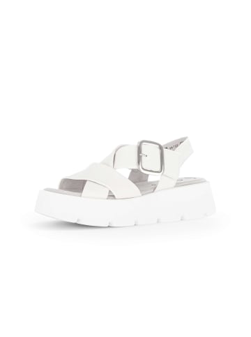 Gabor Fashion Plateau Sandalen in creme