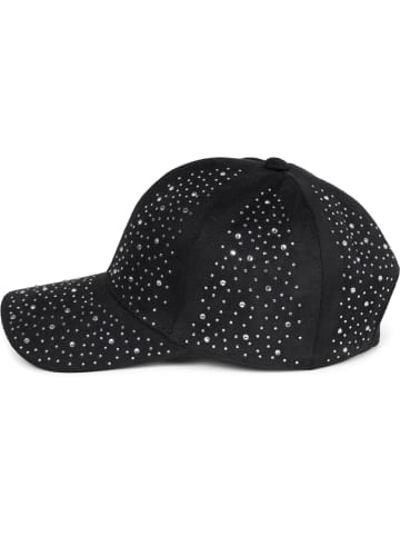 styleBREAKER Baseball Cap mit Strass in Schwarz