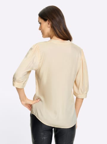 Heine Kurzarm-Bluse in elfenbein