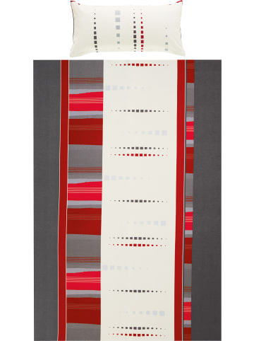 Erwin Müller Bettwäsche in rot-anthrazit