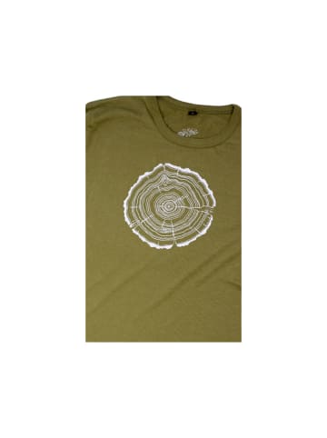 Life-Tree Rundhals T-Shirt für Damen in grün in grün