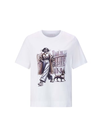 Rich & Royal T-Shirt in weiß braun