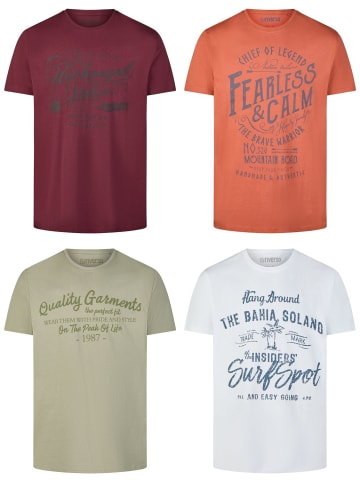 riverso T-Shirt RIVLeon 4er Pack in Mehrfarbig