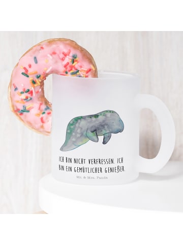 Mr. & Mrs. Panda Kaffeebecher Seekuh Chillen mit Spruch in Transparent