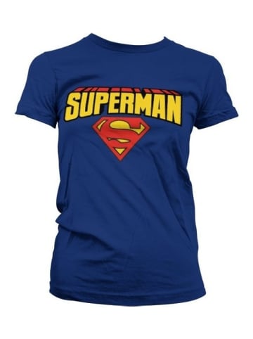 Superman Shirt in Blau