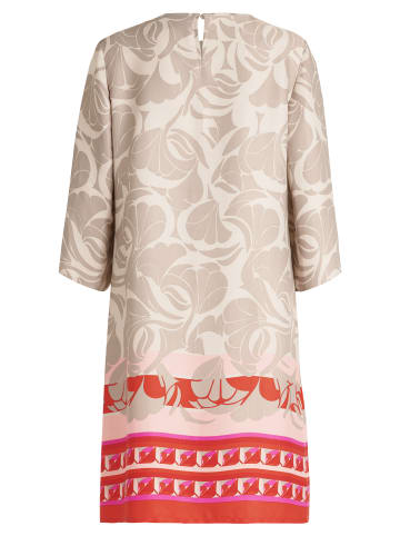 Betty Barclay Sommerkleid mit Rundhalsausschnitt in Taupe/Rot