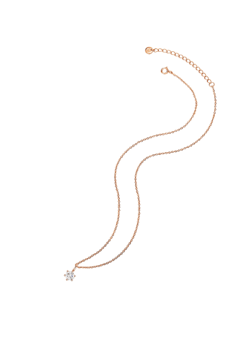 Glanzstücke München Halskette Sterling Silber Zirkonia in roségold