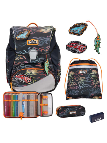 Scout Alpha Exklusiv Safety Light - Schulranzen Set 5tlg. (Flames) in Flames
