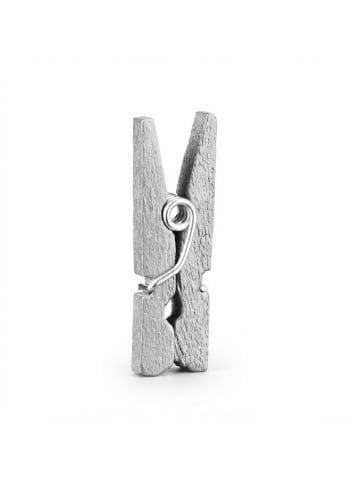 relaxdays 400 x Mini-Holzklammern in Silber