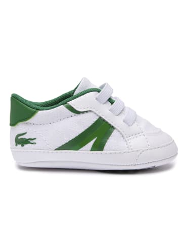 Lacoste Krabbelschuhe in Weiß/Grün