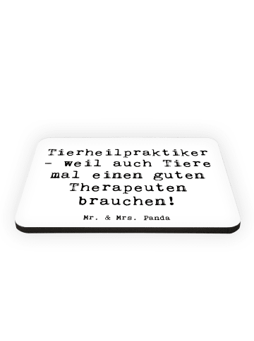 Mr. & Mrs. Panda Magnet Spruch Tierheilpraktiker mit Spruch in Weiß