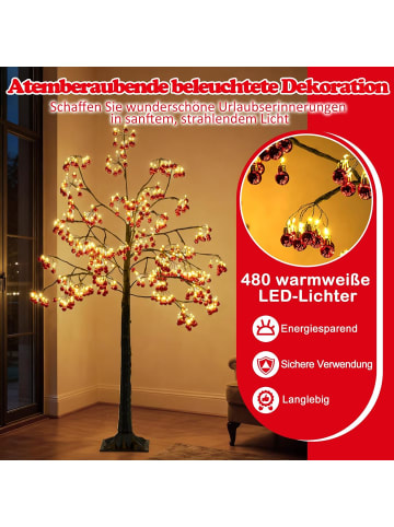 COSTWAY LED Lichterbaum 150 cm in Bunt