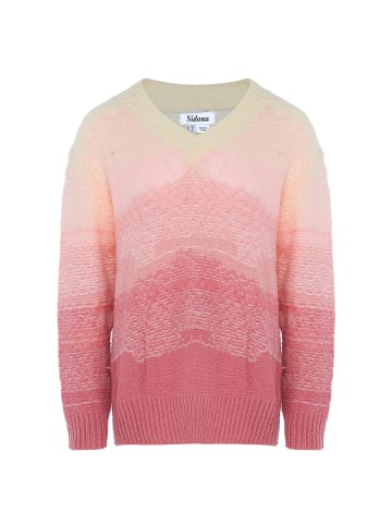 Sidona Damen Sweater in ROSA MEHRFARBIG