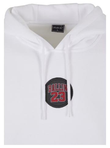 Mister Tee Mister Tee Herren Ballin 23 Patch Hoody in white
