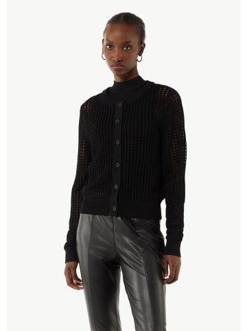 comma Strickjacke langarm in Schwarz