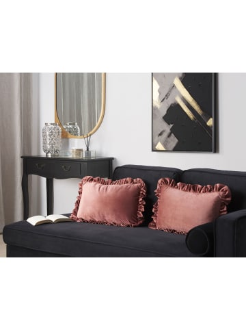 Beliani 2er-Set Dekokissen KALANCHOE in Rosa