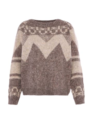 Jalene Damen Sweater in HELLBRAUN