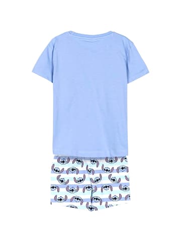 Cerda Schlafanzug kurz Lilo & Stitch in Hellblau