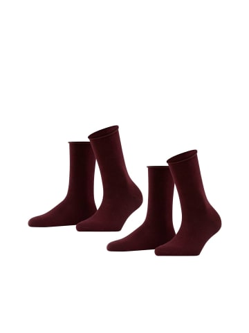 Falke Socken 2er Pack in Dunkelrot