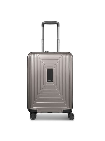 Redolz Essentials 14 4-Rollen Kabinentrolley 55 cm slim coffee grey metallic
