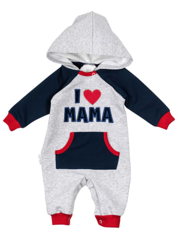 Baby Sweets Overall I love Mama & Papa in rot grau navy