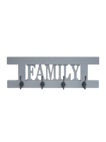 MCW Wandgarderobe C60 Family im Shabby-Look, Grau-blau