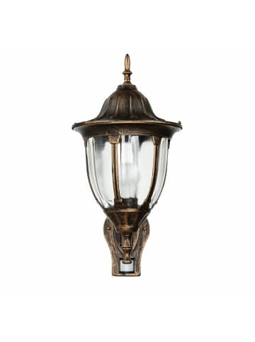 Licht-Erlebnisse Außen Wandlampe (B)24.5 x (H)46.5 cm in Kupfer Antik