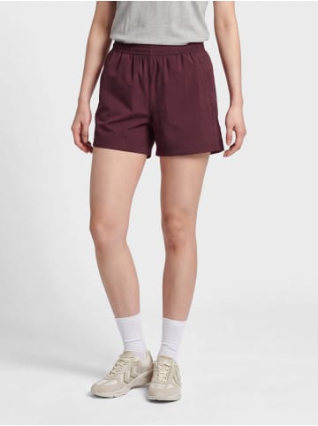 Hummel Verstellbare Taille Kurze Hose Hmlmove Damen in GRAPE WINE