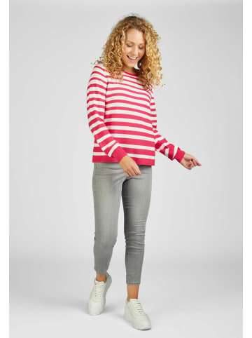 Rabe Streifenpullover für Damen in Rosa