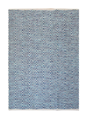 Kayoom Teppich Aperitif 410 in blau - rechteckig