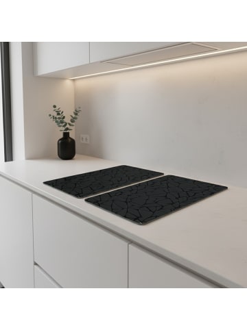 Kesper Herd-Abdeckplatte aus gehärtetem Glas in Schwarz, (B) 28,5 x (H) 0,5 x (L) 50 cm