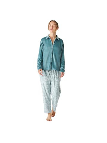 J and J Brothers Schlafanzug in Turquoise