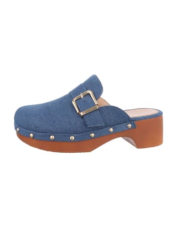 Ital-Design High-Heel Sandalette in Blau