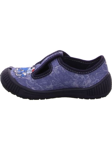 Beck Hausschuh in blau