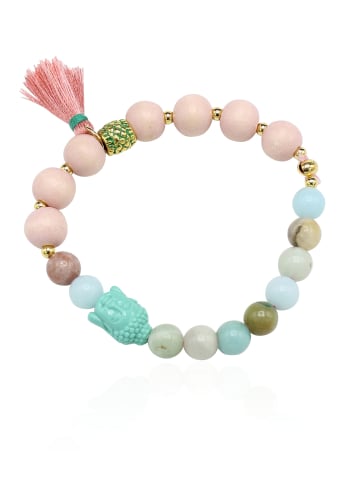 FRONHOFER Buddha Armband mit Perlen in Rosé
