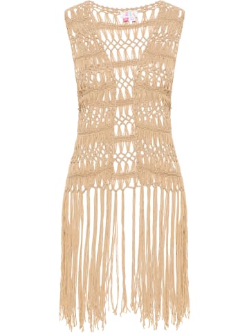 IZIA Damen Strickweste in Sand